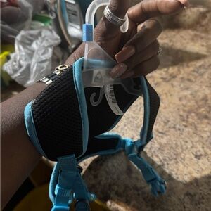 Black and Blue Mesh Harness